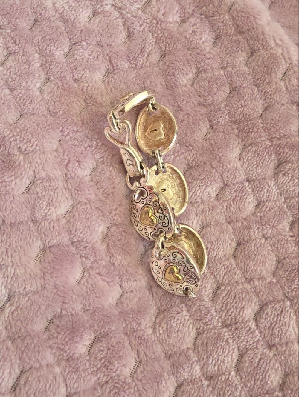 Brighton Silver and Gold Heart Link Bracelet - Picture 8 of 8